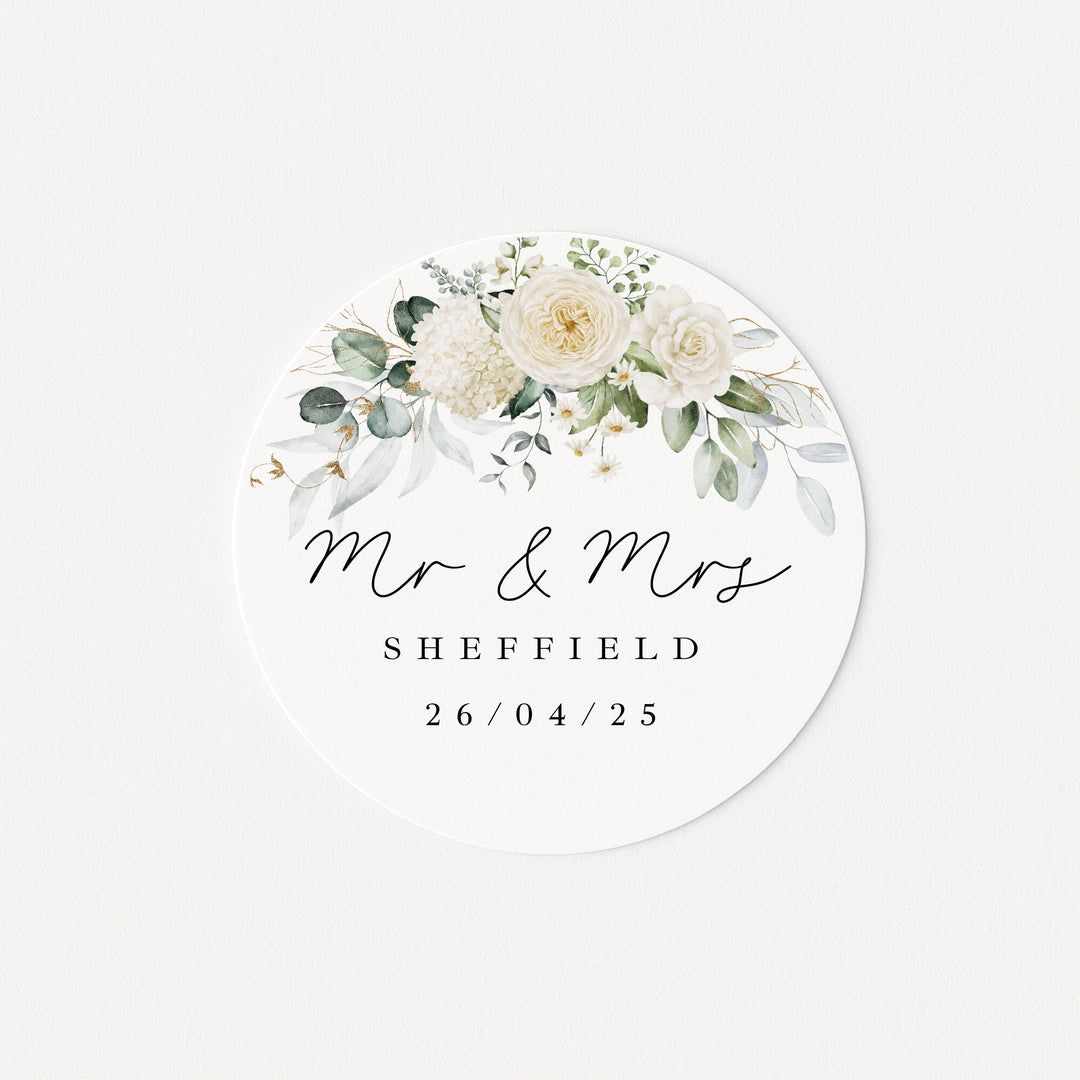 Personalised Wedding Favour Bag Stickers
