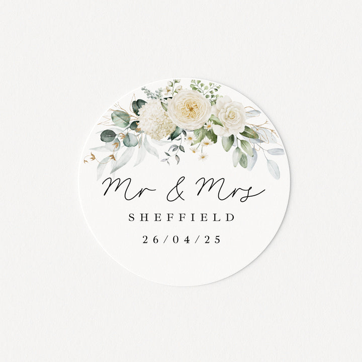 Personalised Wedding Favour Bag Stickers