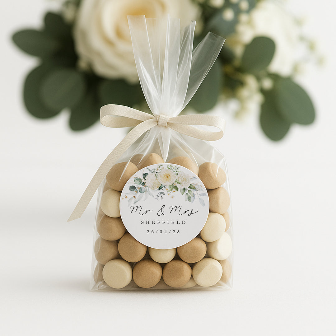 Personalised Wedding Favour Bag Stickers