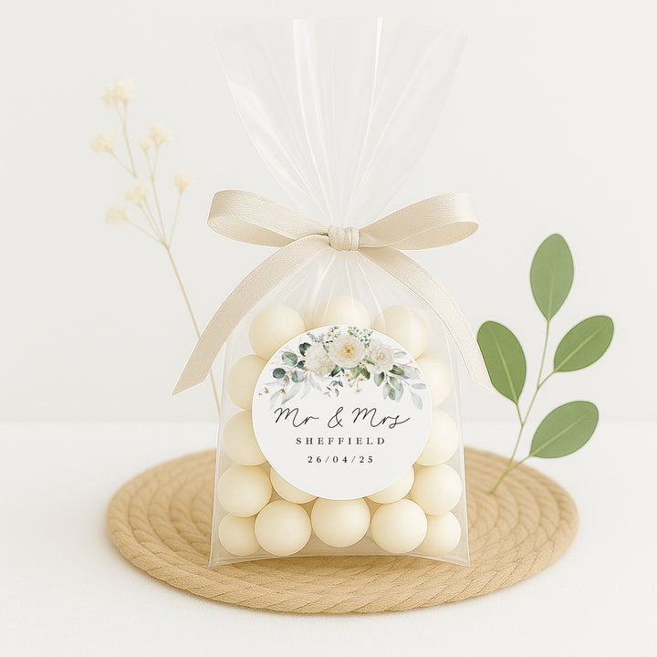 Personalised Wedding Favour Bag Stickers