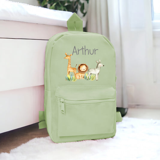 Personalised Jungle Scene Backpack