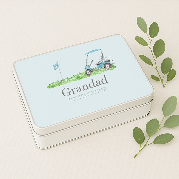 Dad’s Golf Tin – Personalised Gift for Him