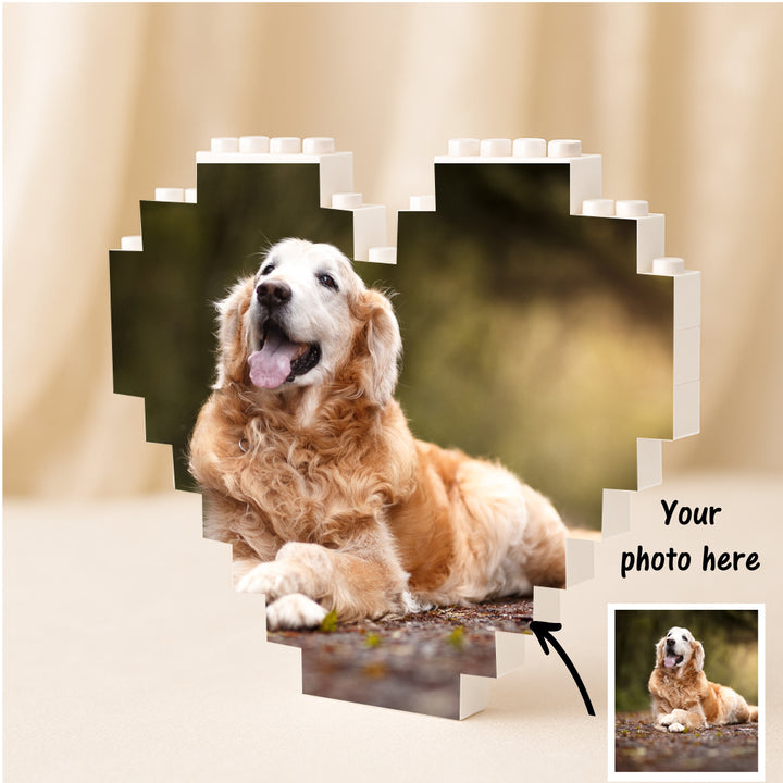 Dog Photo Building Block - Personalised Gift For Pet Owner