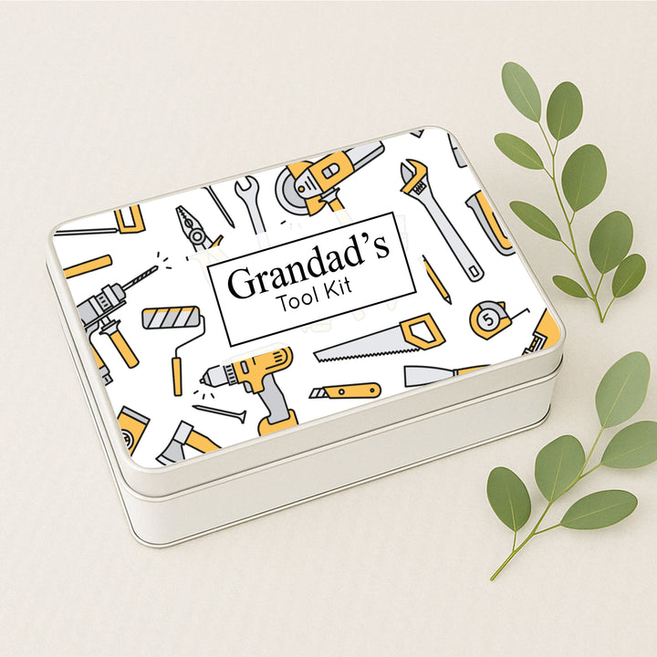 Dad’s Man Tin – Personalised Gift for Him